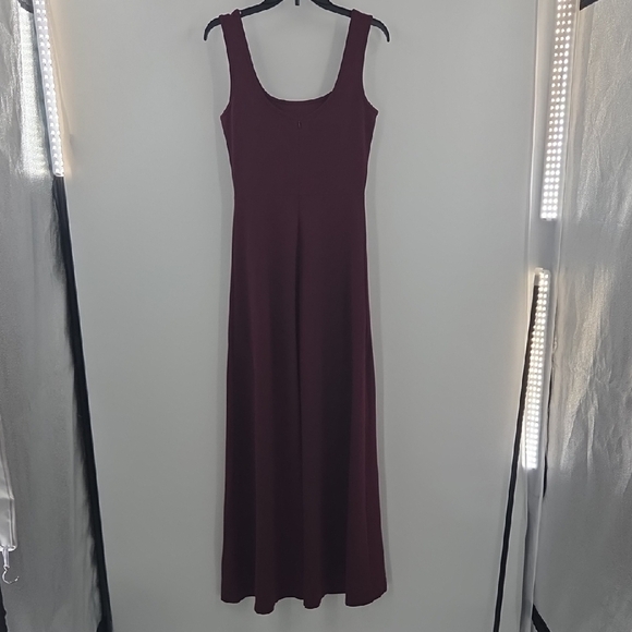 Chic Plum Maxi Dress With Dual Side Slits NWT - Picture 11 of 16